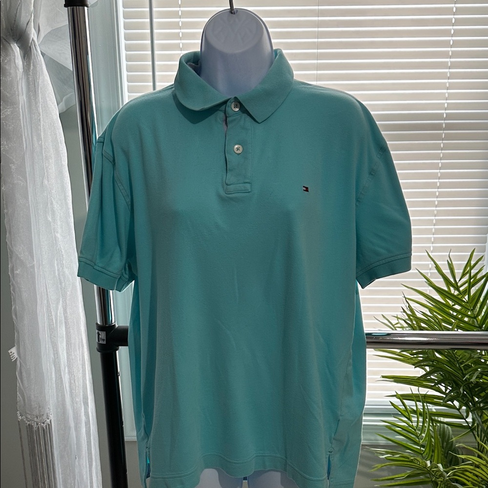 Tommy Hilfiger Teal / light blue Polo Shirt